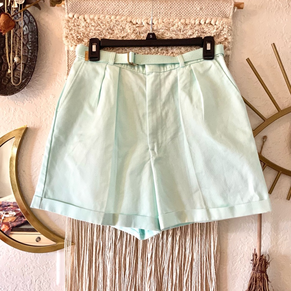 90s Vintage PALMETTO’S Blue Shorts Women’s High Waisted Shorts Retro Size 14